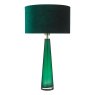 Dar Lighting Dar - Samara Table Lamp Green Glass With Shade