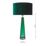 Dar Lighting Dar - Samara Table Lamp Green Glass With Shade