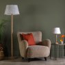 Dar Lighting Dar - Spool Floor Lamp Gloss Taupe Base