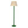 Dar Lighting Dar - Spool Floor Lamp Gloss Green Base