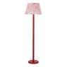 Dar Lighting Dar - Spool Floor Lamp Red Base