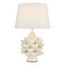 Dar Lighting Dar - Zala Table Lamp Cream Ceramic With Shade