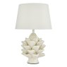 Dar Lighting Dar - Zala Table Lamp Cream Ceramic With Shade