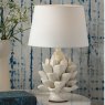 Dar Lighting Dar - Zala Table Lamp Cream Ceramic With Shade