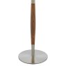 Dar Lighting Dar - Detroit Table Lamp Satin Nickel Walnut Detail Base Only