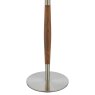 Dar Lighting Dar - Detroit Table Lamp Satin Nickel Walnut Detail Base Only