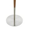 Dar Lighting Dar - Detroit Floor Lamp Satin Nickel Walnut Detail Base Only