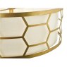 Dar Lighting Dar - Epstein 4 Light Pendant Gold With Ivory Shade & Glass Diffuser