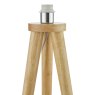 Dar Lighting Dar - Ivor Tripod Floor Lamp Light Oak Base Only