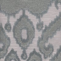 2427 Silver Ikat Jacquard Velvet