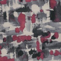 1526 Cerise Grey Monet Printed Velvet