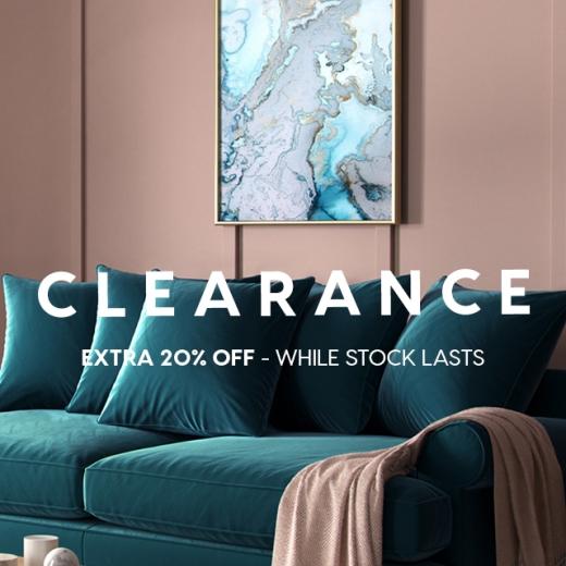 💥 Serious savings just got even better. 💥 Our clearance pieces are now available with an EXTRA...