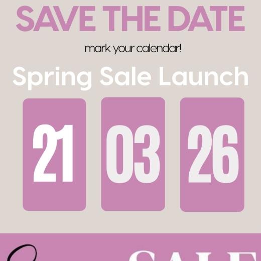 🗓 SAVE THE DATE 🗓 Join us from 11am NEXT Saturday 21st March as we launch our Spring Sale in-st...