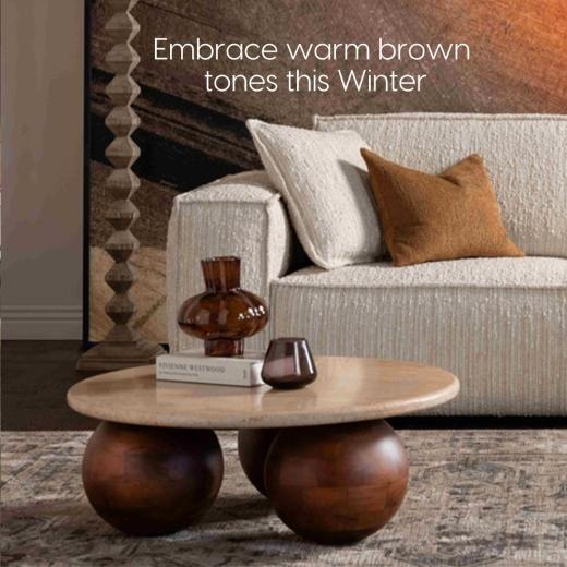 Winter is the perfect time to introduce warm brown tones into your home. Brown interiors have a uniqu...