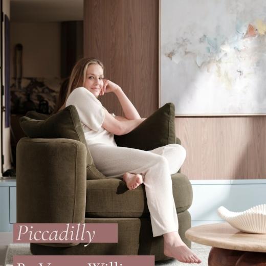 Everyone deserves a favourite corner. Meet the @voguewilliams Piccadilly Swivel Chair – designed to...