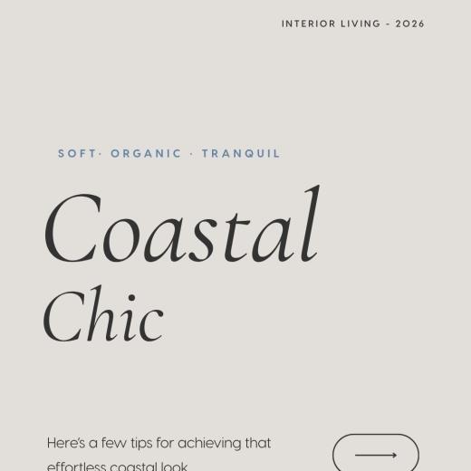 Bring the calm and comfort of coastal living into your home this Summer with a few simple styling tou...