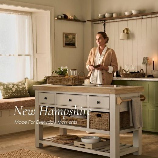 Warm, welcoming and wonderfully easy to live with, meet the New Hampshire Collection at Roomes. Combi...