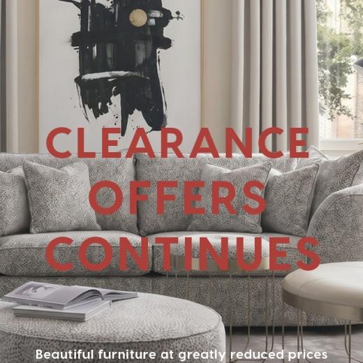 Clearance continues this weekend at Roomes, with beautiful furniture at greatly reduced prices across...