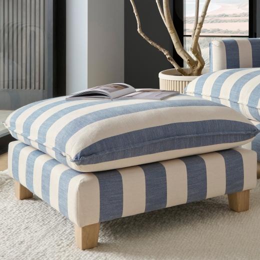 Join us in-store over the Easter weekend for a chance to win a footstool in coastal stripe worth £70...
