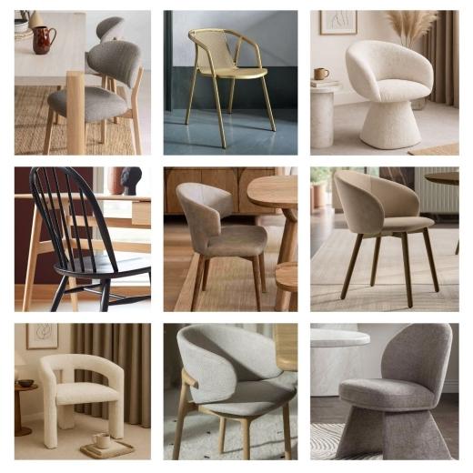 Curved dining chairs are proving hugely popular this year, bringing a softer, more relaxed feel to di...